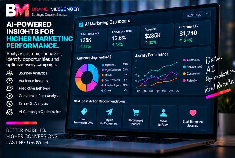 AI marketing and personalization dashboard