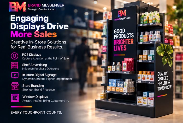 Engaging Displays Drive More Sales: creative in-store solutions