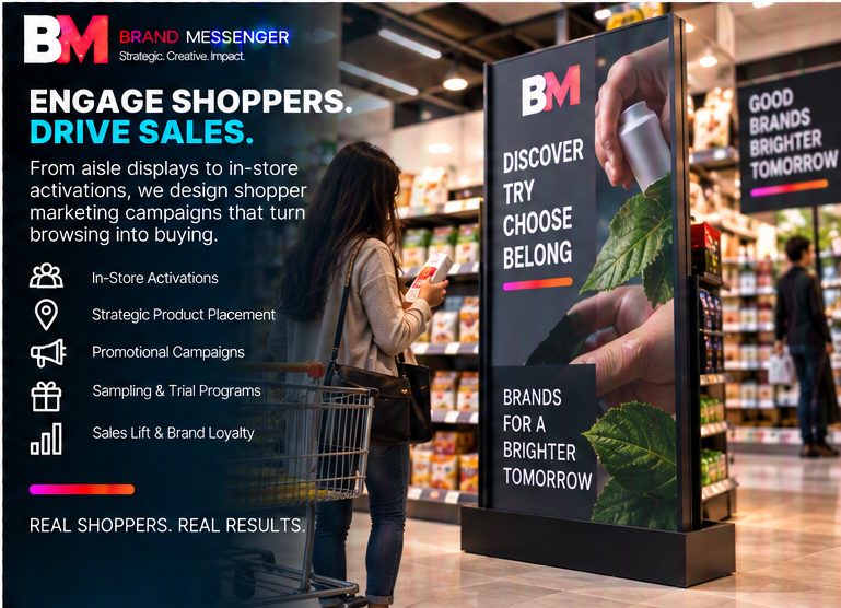 In-store shopper marketing display