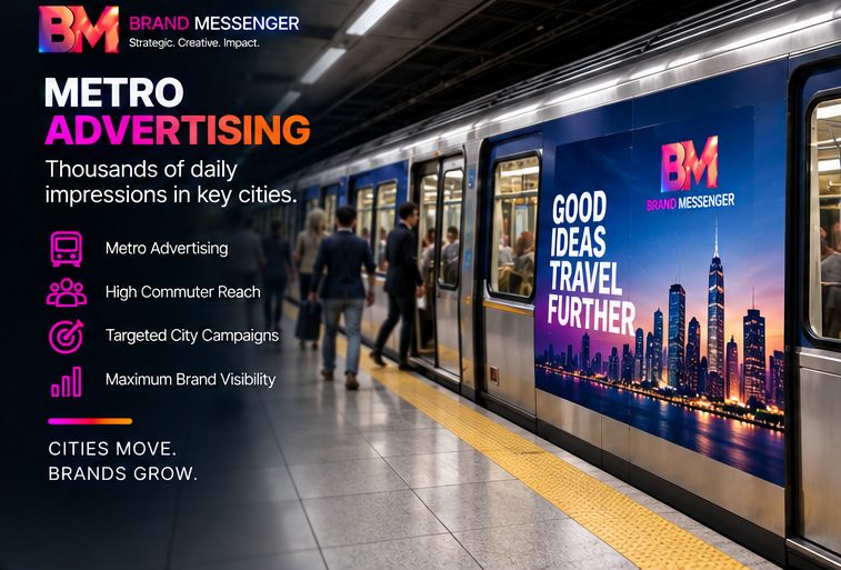 Metro Advertising: thousands of daily impressions in key cities